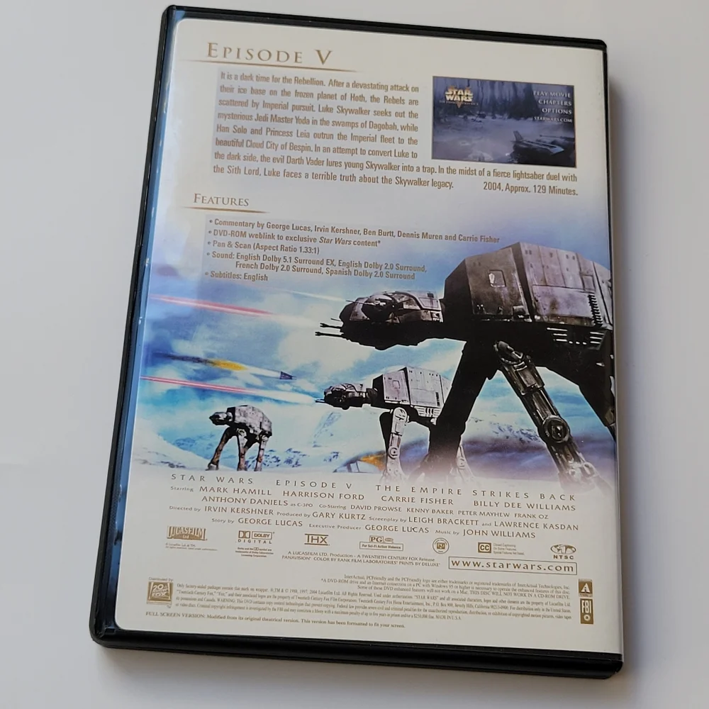 Star wars Vintages empire strikes back vintage dvd